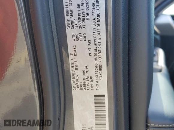 ✅ 2021 Jeep Grand Cherokee Laredo • VIN: 1C4RJKAG8M8149811 • Lot: 57058395. Listed on Copart with 43,926 mi. Free auction sales archive from the USA and detailed vehicle history report at DreamBid. Image 14.