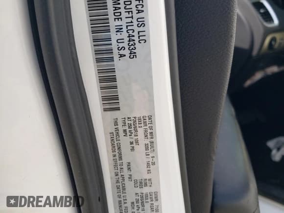 ✅ 2020 Dodge Durango Pursuit • VIN: 1C4SDJFT1LC443345 • Lot: 50147415. Wystawiony na Copart z przebiegiem 78 253 mil. Bezpłatny archiwum sprzedaży aukcyjnych z USA i szczegółowy raport historii pojazdu na DreamBid. Zdjęcie 13.