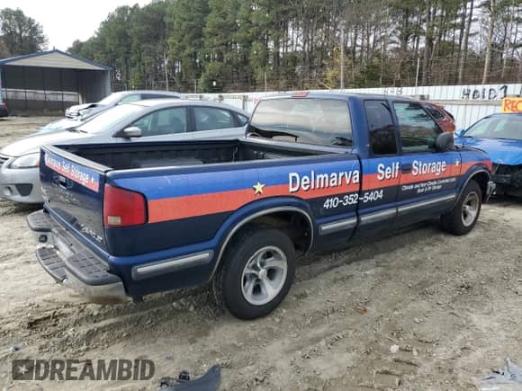 1999 Chevrolet S-10 LS Xtreme с VIN 1GCCS1941X8206846, выставлен на аукционе Copart как лот 82801744 с пробегом 145 374 миль миль и Чистый • Clean title. История ставок и продаж доступна на DreamBid. Изображение 3.