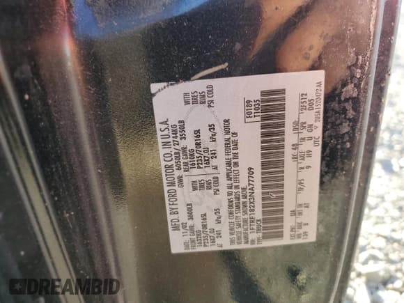 ✅ 2003 Ford F-150 XL • VIN: 1FTRF182X3NA77709 • Lot: 91856995. Listed on Copart with Not provided. Free auction sales archive from the USA and detailed vehicle history report at DreamBid. Image 12.