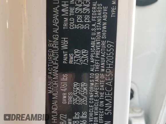 ✅ 2023 Hyundai Tucson Limited • VIN: 5NMJECAE5PH205597 • Lot: 78686624. Wystawiony na Copart z przebiegiem Nie podano. Bezpłatny archiwum sprzedaży aukcyjnych z USA i szczegółowy raport historii pojazdu na DreamBid. Zdjęcie 12.