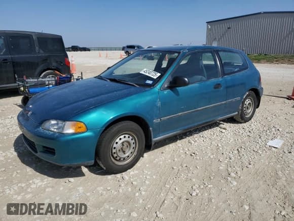 ✅ 1995 Honda Civic DX • VIN: 2HGEH2464SH510232 • Lot: 45240725. Wystawiony na Copart z przebiegiem 112 534 mil. Bezpłatny archiwum sprzedaży aukcyjnych z USA i szczegółowy raport historii pojazdu na DreamBid. Zdjęcie 1.