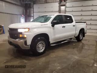 2020 Chevrolet Silverado 1500 Work Truck z VIN 3GCUYAEF8LG168126, wystawiony jako Copart lot #84601275 z przebiegiem 153 805 mil mil oraz Czysty tytuł • Clean title. Historia ofert i sprzedaży dostępna na DreamBid. Obrazek 1.