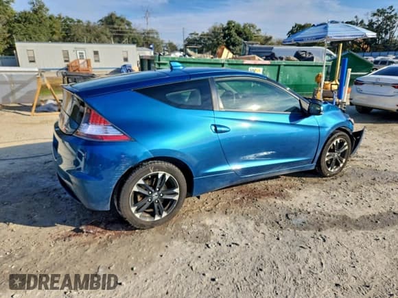 ✅ 2015 Honda CR-Z EX • VIN: JHMZF1D62FS001947 • Lot: 93625225. Listed on Copart with 43,807 mi. Free auction sales archive from the USA and detailed vehicle history report at DreamBid. Image 3.