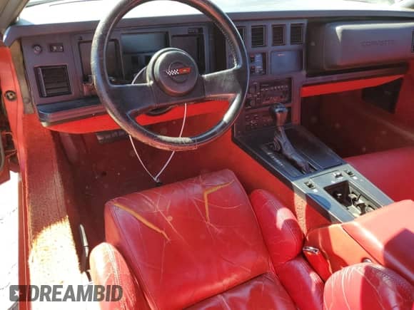 1989 Chevrolet Corvette with VIN 1G1YY3186K5109742, listed as a Copart auction lot 45378375 with 104,385 mi miles and Salvage title. Bid and sale history available at DreamBid. Image 8.