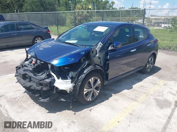 ✅ 2020 Nissan LEAF SL Plus • VIN: 1N4BZ1DP0LC311058 • Lot: 42863835. Listed on IAAI with 94,388 mi. Free auction sales archive from the USA and detailed vehicle history report at DreamBid. Image 2.