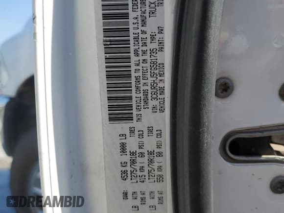 ✅ 2015 Ram 2500 Tradesman • VIN: 3C6UR5HJ5FG581735 • Лот: 47240835. Опубликован ранее на Copart с пробегом 203 207 миль. Бесплатный доступ к архиву аукционных продаж из США и подробный отчёт об истории автомобиля на DreamBid. Изображение 12.