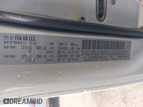 ✅ 2019 Jeep Cherokee Trailhawk Elite • VIN: 1C4PJMBX4KD207368 • Lot: 41898251. Wystawiony na IAAI z przebiegiem 49 847 mil. Bezpłatny archiwum sprzedaży aukcyjnych z USA i szczegółowy raport historii pojazdu na DreamBid. Zdjęcie 9.