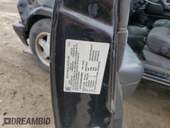 ✅ 1998 Chevrolet S-10 LS • VIN: 1GCCS19X0W8130884 • Лот: 45309515. Опубликован ранее на Copart с пробегом 75 142 миль. Бесплатный доступ к архиву аукционных продаж из США и подробный отчёт об истории автомобиля на DreamBid. Изображение 12.