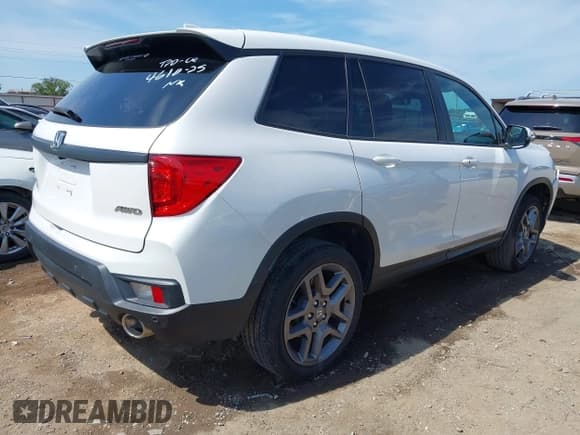 ✅ 2023 Honda Passport EX-L • VIN: 5FNYF8H53PB008136 • Lot: 42813797. Listed on IAAI with 26,970 mi. Free auction sales archive from the USA and detailed vehicle history report at DreamBid. Image 4.