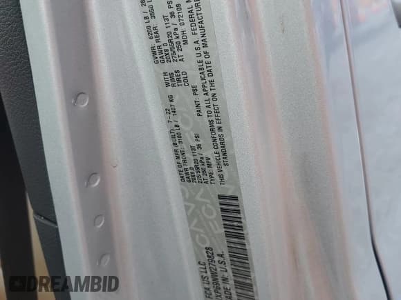 ✅ 2022 Jeep Wrangler Unlimited Sahara • VIN: 1C4JJXP69NW279828 • Lot: 84058525. Listed on Copart with 8,315 mi. Free auction sales archive from the USA and detailed vehicle history report at DreamBid. Image 12.