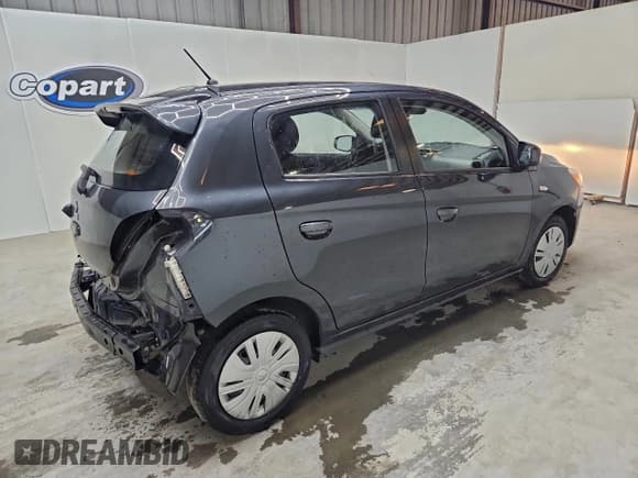 ✅ 2024 Mitsubishi Mirage ES • VIN: ML32AUHJ4RH021669 • Лот: 96587645. Опубликован ранее на Copart с пробегом 26 145 миль. Бесплатный доступ к архиву аукционных продаж из США и подробный отчёт об истории автомобиля на DreamBid. Изображение 3.