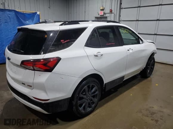 ✅ 2024 Chevrolet Equinox RS • VIN: 3GNAXWEG3RS104035 • Lot: 86883815. Listed on Copart with 14,300 mi. Free auction sales archive from the USA and detailed vehicle history report at DreamBid. Image 3.