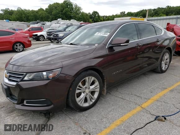 ✅ 2015 Chevrolet Impala LT • VIN: 2G1125S37F9170382 • Лот: 57131304. Опубликован ранее на Copart с пробегом 164 286 миль. Бесплатный доступ к архиву аукционных продаж из США и подробный отчёт об истории автомобиля на DreamBid. Изображение 1.