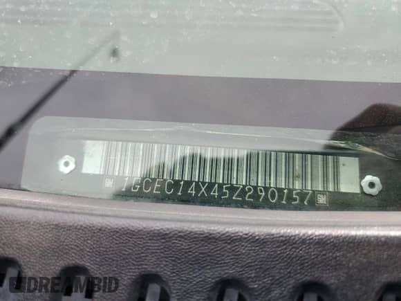 2005 Chevrolet Silverado 1500 Work Truck с VIN 1GCEC14X45Z290157, выставлен на аукционе Copart как лот 49680725 с пробегом 154 298 миль миль и Списание • Salvage title. История ставок и продаж доступна на DreamBid. Изображение 14.