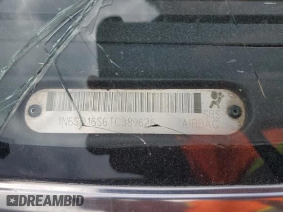 ✅ 1996 Nissan Frontier XE • VIN: 1N6SD16S6TC389626 • Lot: 59312595. Listed on Copart with 210,292 mi. Free auction sales archive from the USA and detailed vehicle history report at DreamBid. Image 13.