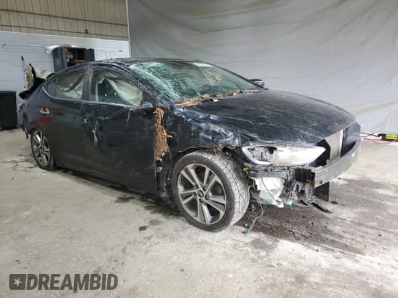 2017 Hyundai Elantra Limited with VIN KMHD84LFXHU207139, listed as a Copart auction lot 86726525 with 132,023 mi miles and Salvage title. Bid and sale history available at DreamBid. Image 4.