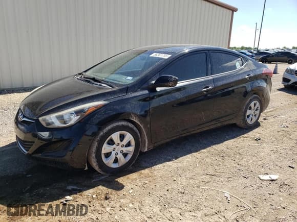 ✅ 2016 Hyundai Elantra SE • VIN: 5NPDH4AEXGH788651 • Lot: 56361755. Listed on Copart with 83,666 mi. Free auction sales archive from the USA and detailed vehicle history report at DreamBid. Image 1.