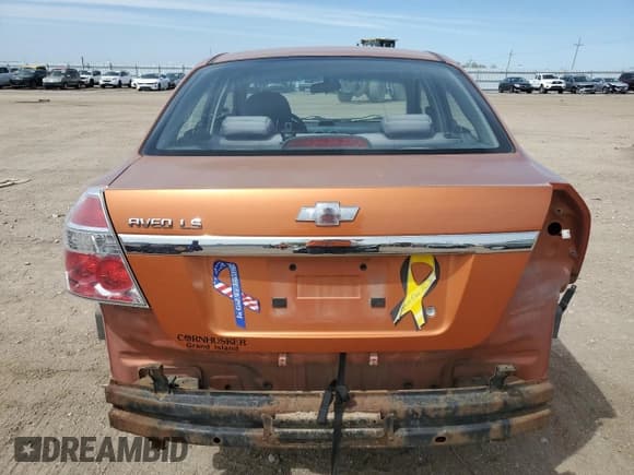 ✅ 2007 Chevrolet Aveo LS • VIN: KL1TD566X7B123031 • Lot: 55264755. Wystawiony na Copart z przebiegiem 255 642 mil. Bezpłatny archiwum sprzedaży aukcyjnych z USA i szczegółowy raport historii pojazdu na DreamBid. Zdjęcie 6.