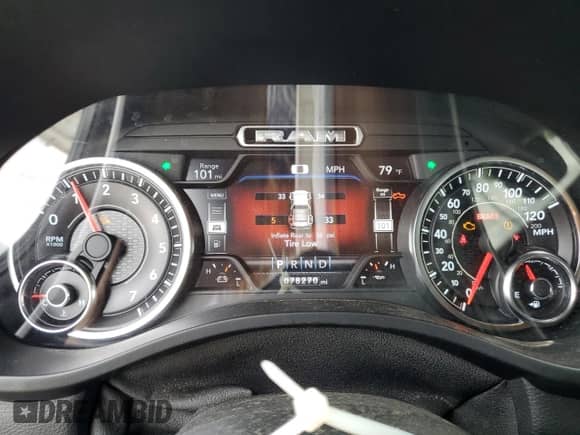 2019 Ram 1500 Big Horn с VIN 1C6SRFFT5KN892813, выставлен на аукционе Copart как лот 83814565 с пробегом 78 270 миль миль и Списание • Salvage title. История ставок и продаж доступна на DreamBid. Изображение 9.