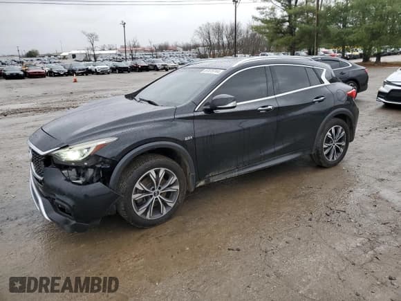 ✅ 2018 Infiniti QX30 Premium • VIN: SJKCH5CR4JA044914 • Lot: 87075744. Listed on Copart with 99,330 mi. Free auction sales archive from the USA and detailed vehicle history report at DreamBid. Image 1.