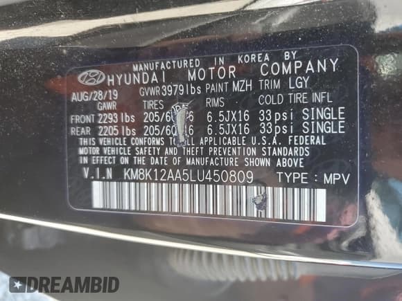 ✅ 2020 Hyundai Kona SE • VIN: KM8K12AA5LU450809 • Лот: 63080404. Опубликован ранее на Copart с пробегом 88 059 миль. Бесплатный доступ к архиву аукционных продаж из США и подробный отчёт об истории автомобиля на DreamBid. Изображение 15.