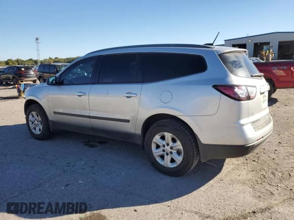 2017 Chevrolet Traverse LS with VIN 1GNKRFED7HJ145823, listed as a Copart auction lot 82596235 with 163,057 mi miles and Salvage title. Bid and sale history available at DreamBid. Image 2.