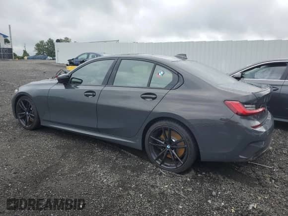 2021 BMW 3 Series M340i with VIN WBA5U7C0XMFL38231, listed as a Copart auction lot 65419024 with Not provided miles and Salvage title. Bid and sale history available at DreamBid. Image 2.