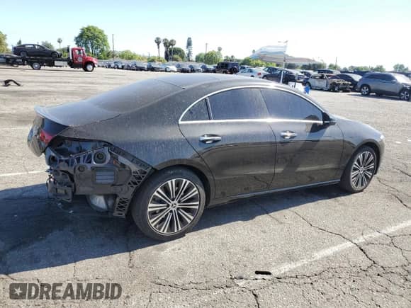 2023 Mercedes-Benz CLA 250 with VIN W1K5J4GB8PN417516, listed as a Copart auction lot 58950575 with 30,912 mi miles and Salvage title. Bid and sale history available at DreamBid. Image 3.