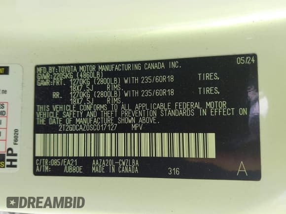 ✅ 2025 Lexus NX 250 Premium • VIN: 2T2GDCAZ0SC017127 • Lot: 42325758. Wystawiony na IAAI z przebiegiem 9 735 mil. Bezpłatny archiwum sprzedaży aukcyjnych z USA i szczegółowy raport historii pojazdu na DreamBid. Zdjęcie 9.