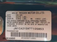 ✅ 1996 Nissan Maxima GXE • VIN: JN1CA21DXTT105853 • Лот: 43261472. Опубликован ранее на IAAI с пробегом 244 001 миль. Бесплатный доступ к архиву аукционных продаж из США и подробный отчёт об истории автомобиля на DreamBid. Изображение 9.