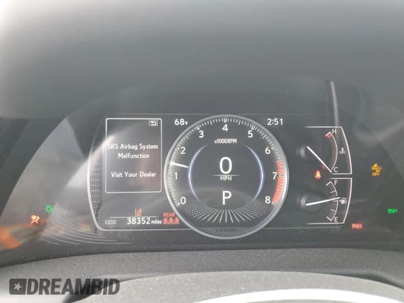 ✅ 2022 Lexus ES 250 • VIN: 58AD11D11NU008667 • Lot: 70574245. Listed on Copart with 38,352 mi. Free auction sales archive from the USA and detailed vehicle history report at DreamBid. Image 9.