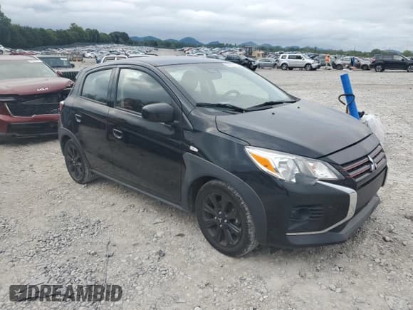 ✅ 2023 Mitsubishi Mirage Black Edition • VIN: ML32AWHJ5PH002606 • Lot: 67607375. Listed on Copart with 29,795 mi. Free auction sales archive from the USA and detailed vehicle history report at DreamBid. Image 4.
