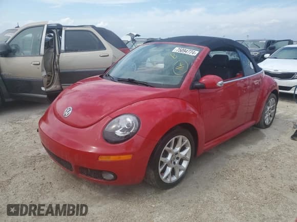 ✅ 2007 Volkswagen Beetle • VIN: 3VWSF31Y87M422874 • Lot: 75094774. Listed on Copart with Not provided. Free auction sales archive from the USA and detailed vehicle history report at DreamBid. Image 1.