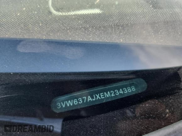 ✅ 2014 Volkswagen Jetta Hybrid • VIN: 3VW637AJXEM234388 • Lot: 81086075. Listed on Copart with 160,848 mi. Free auction sales archive from the USA and detailed vehicle history report at DreamBid. Image 12.