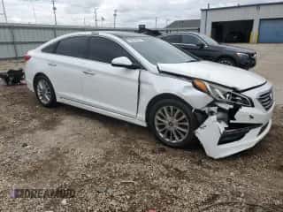 2015 Hyundai Sonata Limited with VIN 5NPE34AF0FH096974, listed as a Copart auction lot 66504585 with 125,463 mi miles and Salvage title. Bid and sale history available at DreamBid. Image 4.