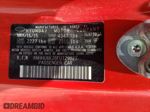 ✅ 2015 Hyundai Genesis Coupe Ultimate • VIN: KMHHU6KJ8FU129827 • Lot: 60259865. Wystawiony na Copart z przebiegiem 78 278 mil. Bezpłatny archiwum sprzedaży aukcyjnych z USA i szczegółowy raport historii pojazdu na DreamBid. Zdjęcie 12.