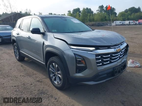 ✅ 2025 Chevrolet Equinox FWD LT • VIN: 3GNAXHEG3SL101843 • Лот: 43185686. Опубликован ранее на IAAI с пробегом 9 123 миль. Бесплатный доступ к архиву аукционных продаж из США и подробный отчёт об истории автомобиля на DreamBid. Изображение 1.