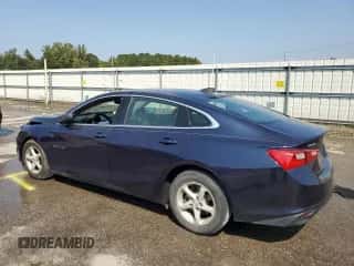 2016 Chevrolet Malibu LS z VIN 1G1ZC5ST2GF293015, wystawiony jako Copart lot #81017275 z przebiegiem 81 099 mil mil oraz Szkoda całkowita • Salvage title. Historia ofert i sprzedaży dostępna na DreamBid. Obrazek 2.