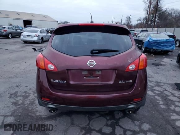 ✅ 2009 Nissan Murano SL • VIN: JN8AZ18W79W130610 • Lot: 93499975. Wystawiony na Copart z przebiegiem Nie podano. Bezpłatny archiwum sprzedaży aukcyjnych z USA i szczegółowy raport historii pojazdu na DreamBid. Zdjęcie 6.