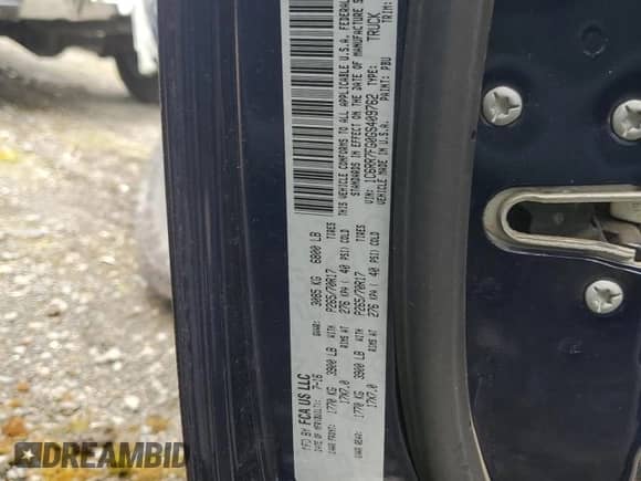 2016 Ram 1500 Express with VIN 1C6RR7FG0GS409762, listed as a Copart auction lot 59237055 with 75,307 mi miles and Salvage title. Bid and sale history available at DreamBid. Image 13.