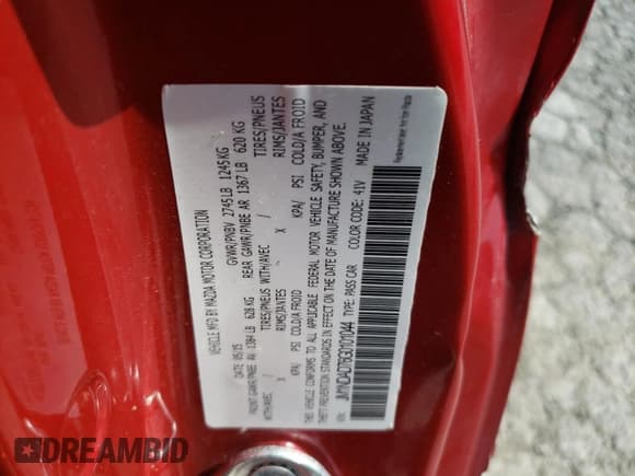 ✅ 2016 Mazda MX-5 Miata Grand Touring • VIN: JM1NDAD76G0101044 • Lot: 64193855. Listed on Copart with 91,162 mi. Free auction sales archive from the USA and detailed vehicle history report at DreamBid. Image 12.