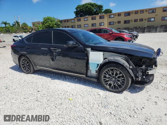 ✅ 2020 Genesis G80 Sport • VIN: KMTFN4JB8LU337856 • Lot: 61028615. Listed on Copart with 34,078 mi. Free auction sales archive from the USA and detailed vehicle history report at DreamBid. Image 4.