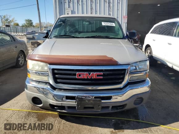 2007 GMC Sierra 1500 SLE1 with VIN 1GTEC19V37Z194286, listed as a Copart auction lot 75224304 with 167,822 mi miles and Salvage title. Bid and sale history available at DreamBid. Image 5.