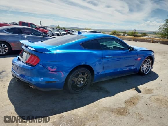 ✅ 2021 Ford Mustang GT • VIN: 1FA6P8CF4M5103845 • Lot: 70664745. Listed on Copart with 50,706 mi. Free auction sales archive from the USA and detailed vehicle history report at DreamBid. Image 3.