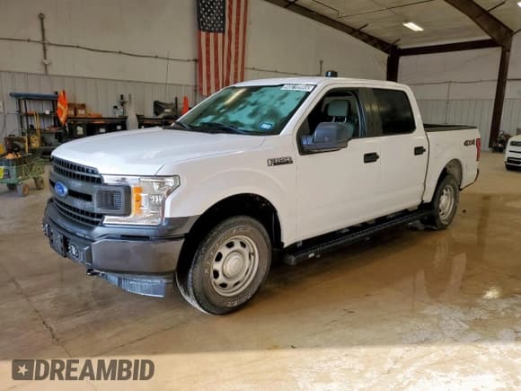 ✅ 2018 Ford F-150 XL • VIN: 1FTEW1E53JKF43072 • Lot: 90010995. Listed on Copart with 53,338 mi. Free auction sales archive from the USA and detailed vehicle history report at DreamBid. Image 1.