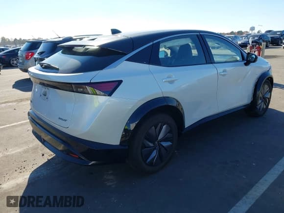✅ 2023 Nissan ARIYA Evolve+ • VIN: JN1BF0BA3PM411556 • Lot: 43631598. Listed on IAAI with 17,063 mi. Free auction sales archive from the USA and detailed vehicle history report at DreamBid. Image 4.