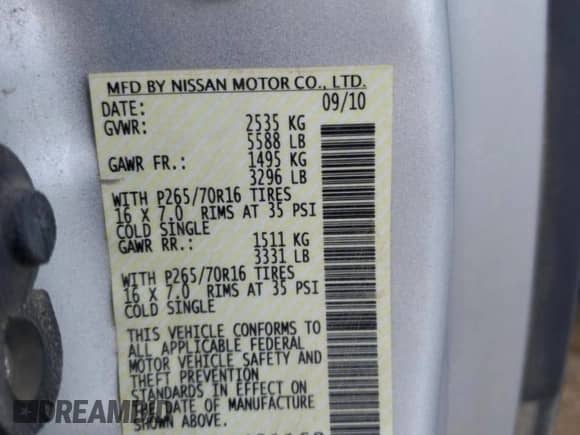 2011 Nissan Frontier SV z VIN 1N6AD0CU6BC401168, wystawiony jako Copart lot #58745435 z przebiegiem 197 918 mil mil oraz Szkoda całkowita • Salvage title. Historia ofert i sprzedaży dostępna na DreamBid. Obrazek 12.