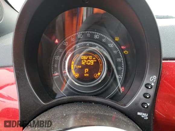 ✅ 2014 FIAT 500 Sport • VIN: 3C3CFFBR9ET293017 • Lot: 48954495. Listed on Copart with 108,270 mi. Free auction sales archive from the USA and detailed vehicle history report at DreamBid. Image 9.