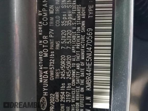 ✅ 2022 Hyundai Palisade SEL • VIN: KM8R44HE5NU470569 • Лот: 41632655. Опубликован ранее на Copart с пробегом 77 353 миль. Бесплатный доступ к архиву аукционных продаж из США и подробный отчёт об истории автомобиля на DreamBid. Изображение 15.